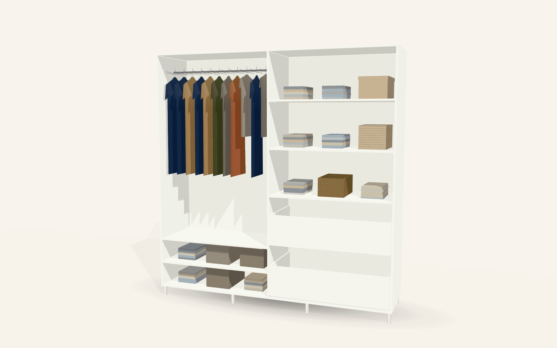 The Eclipse Wardrobe — Without doors