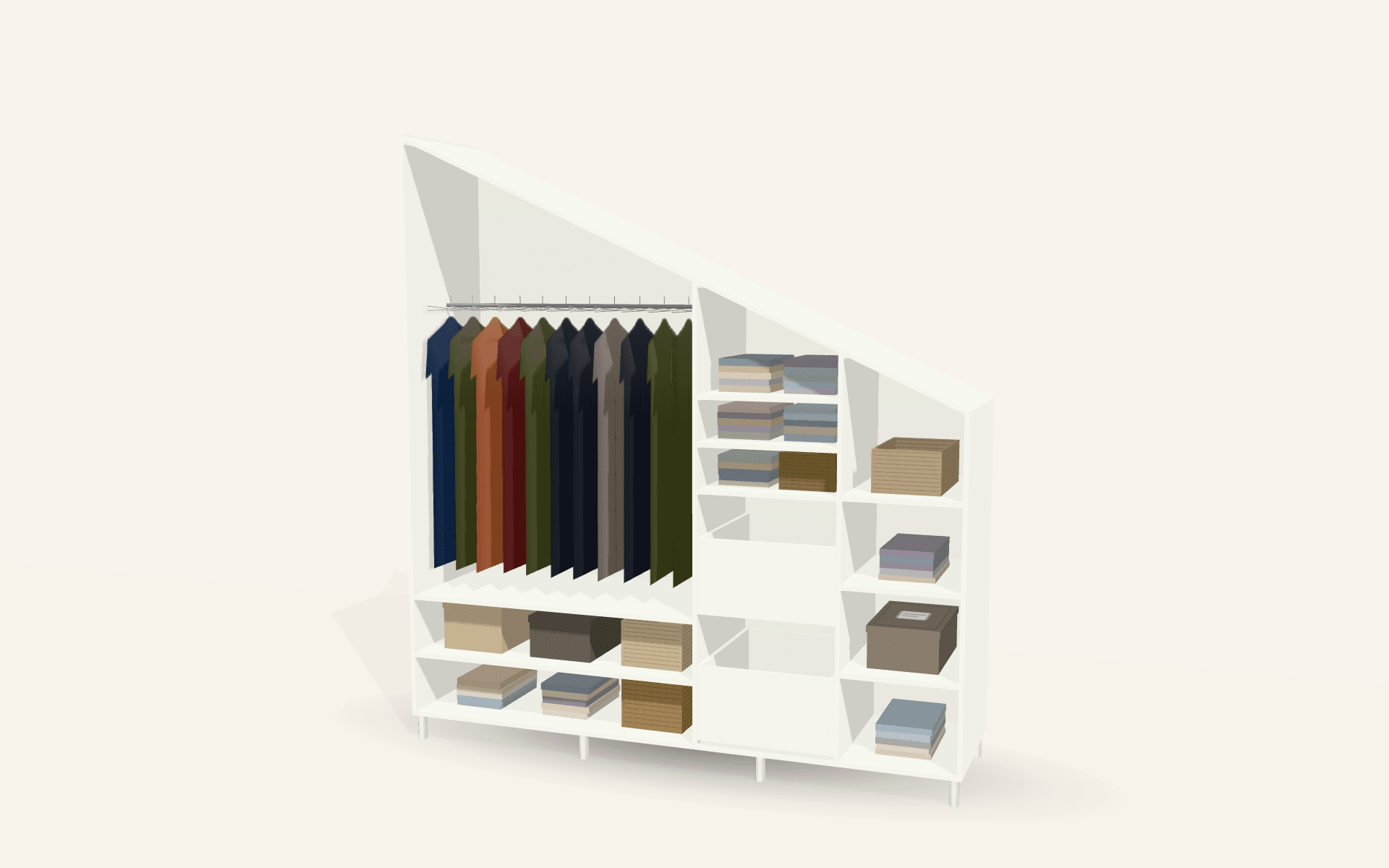 The Over-Stairs Eaves Wardrobe